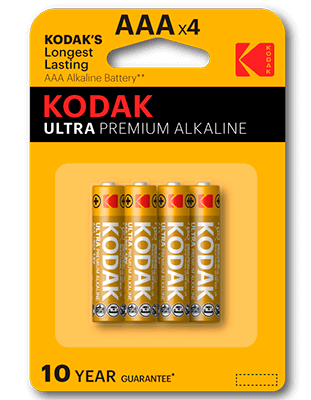 pilas alcalinas Kodak ULTRA AAA LR3 (4)